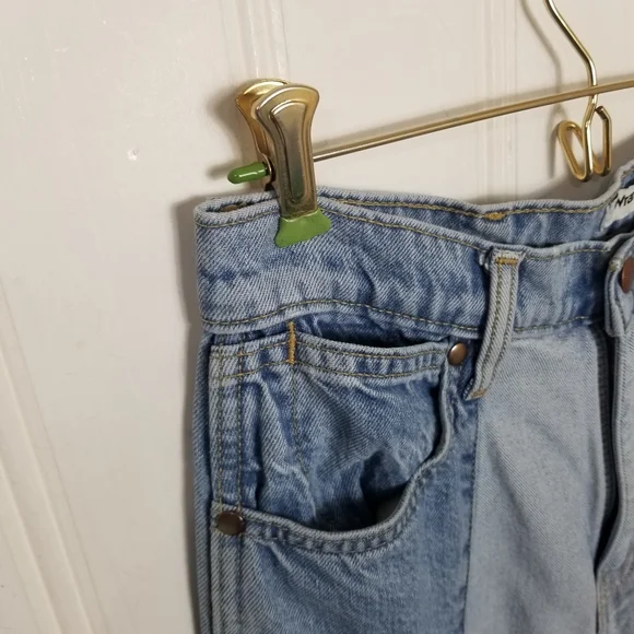 Wrangler Two-Tone Flare Jeans - Light Blue and Blue ' - Picture 5 of 15